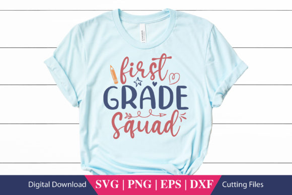 First Grade Squad School SVG File Review