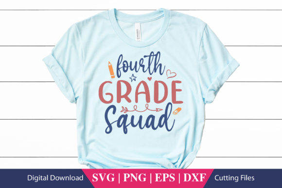 Fourth Grade Squad School SVG Cut File Review