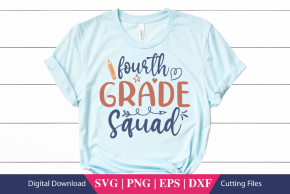 Fourth Grade Squad School SVG File Review