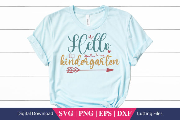 Hello Kindergarten SVG for Real Embroidery Use