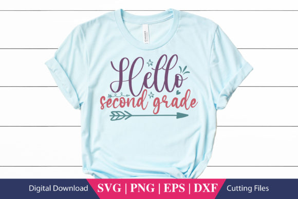 Hello Second Grade School SVG File Review