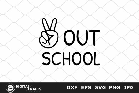 Peace out School, School SVG