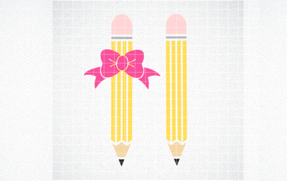 Pencil Bow SVG, School SVG, Teacher SVG,