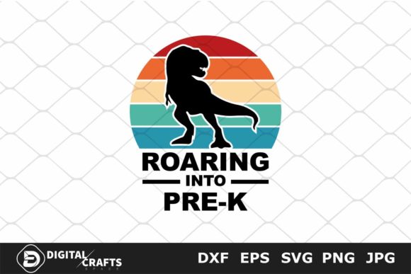Roaring into Pre-k, School SVG