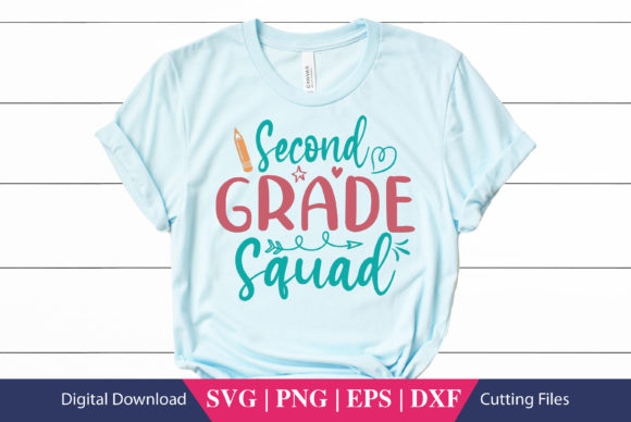 Second Grade Squad School SVG File Review
