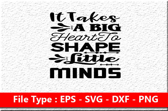 Teacher SVG Design: It Takes a Big Heart Review
