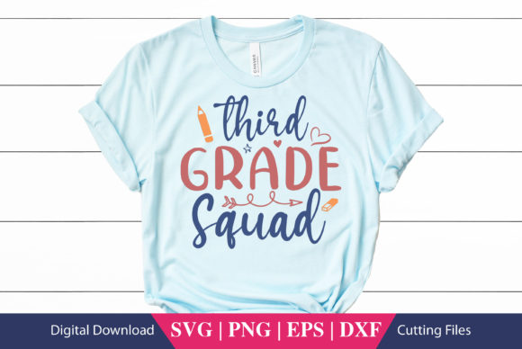 Third Grade Squad School SVG Cut File Review