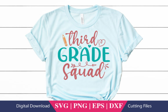 Third Grade Squad School SVG File Review